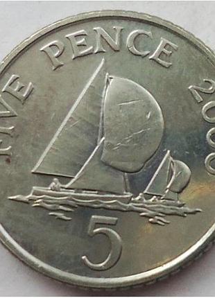 Гернсі - гернси 5 пенсов 2006 рік №1973