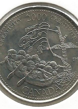 Канада 25 центов, 2000 креативность №1948