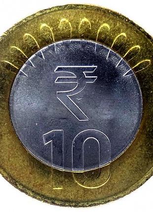 Індія 10 рупій, 2011 рік біметал, 7g, ø 27mm №3144