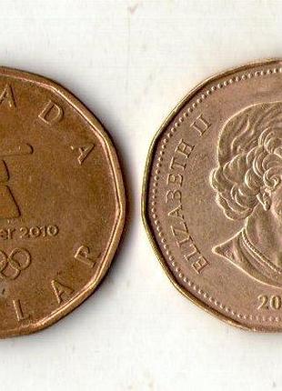 Canada канада 1 dollar 2010 рік олімпіада №1195