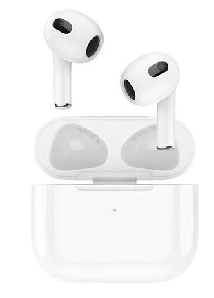 Беспроводные наушники с микрофоном bluetooth hoco ew76 в кейсе белые