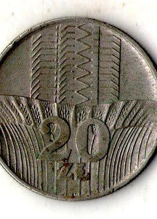 Польща › народна республіка 20 злотих 1976 рік №3324