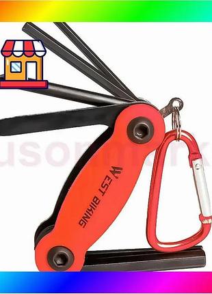 Bs мультитул west biking best mix yp0719243 карманный набор инструментов для велосипеда red bas77/n