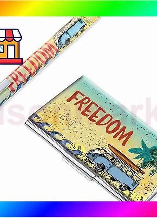 Bs комплект визитница с best mix ручкой troika freedom (до 11 карт) bas77/n