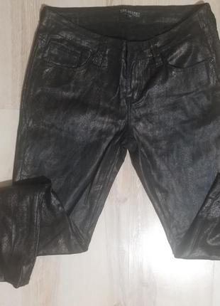 Новые брюки шиани под кожаные с принтом питона1 фото