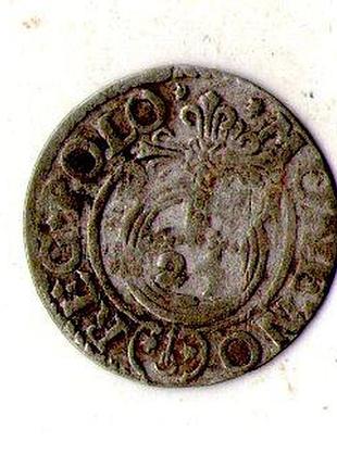 Польща сигізмунд ііі 1 полторак, 1612-1627 срібло, 1.23g, ø 20mm №3080
