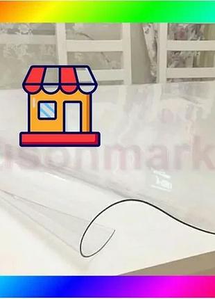 Bs мягкое стекло прозрачная best mix силиконовая скатерть на стол soft glass защита для мебели 3.2х1.0 bas77/n