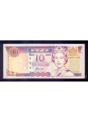 Фиджи 10 долларов 1996 unc №415