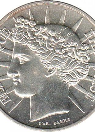 Франція 100 франків, 1988 свобода, рівність, братерство срібло 0.900, 15g, ø 31mm