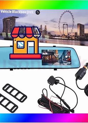 Bs дзеркало для машини best mix l1022 l9003 touch screen 4.3" 1080p full 2 ​​камери bas77/n