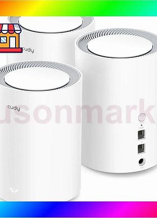 Bs маршрутизатор wifi mesh-система best mix wifi 6 cudy m1800 двухдиапазонный гигабитный ax1800 (3-pac bas77/n