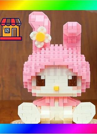 Bs конструктор my melody best mix – 364 деталей, милий 3d-набір для шанувальників sanrio, мікроблоки в bas77/n