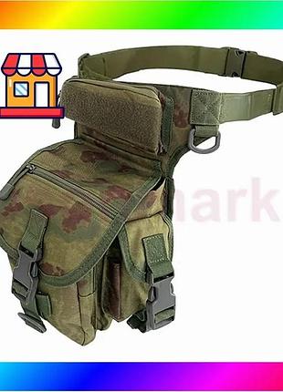 Bs сумка тактична на best mix стегно aokali outdoor a90 camouflage green bas77/n