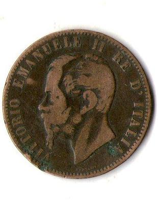 Италия ø король виктор эммануил ii 10 чентезимо, 1867 медь, 10g, ø 30mm no2545