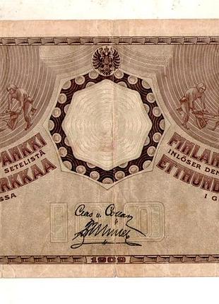 Фенляндія ø iмператор микола ii 100 марок золотом 1909 рік no129