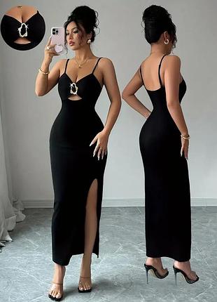 Сарафан на брителях сукня з вирізами розрізом zara