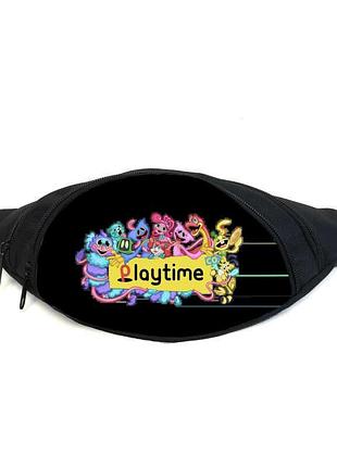Поясная сумка бананка поппи плейтайм (poppy playtime 07) gear bag черная