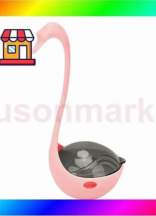 Bs игрушка кормушка dt-1223 best mix лебедь 8,5*8*17,5 см с инфракрасным светом pink bas77/n