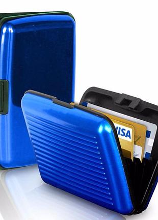 Кредитница визитница aluma wallet синяя