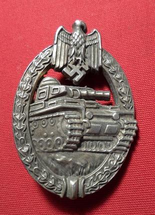 Німеччина - германия. третий рейх. знак за танковый бой муляж