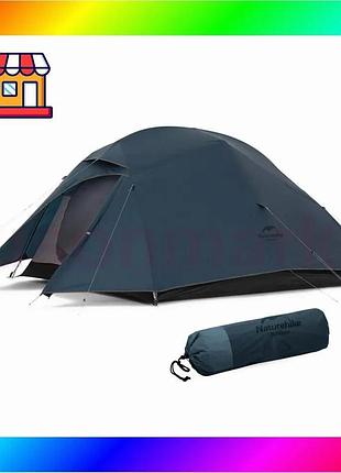 Bs палатка легкая трехместная best mix с футпринтом naturehike cloud up 3 ul nh18t030-tt 20d (темно-си bas77/n