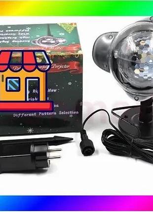 Bs лазер диско проектор best mix уличный wl-809 snow flower lamp (4 цвета) 1 режим bas77/n