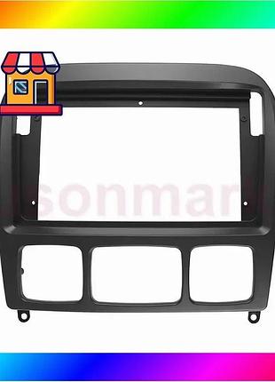 Bs переходная рамка mercedes-benz best mix s-klasse (w220) 1998-2005 (be 026n) 9" black bas77/n