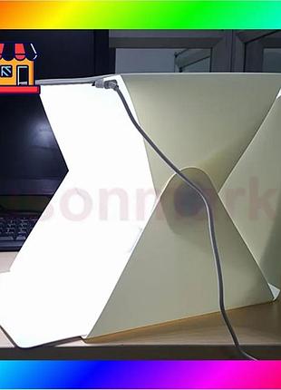 Bs photobox – лайтбокс best mix з led підсвічуванням для предметної зйомки 40см bas77/n