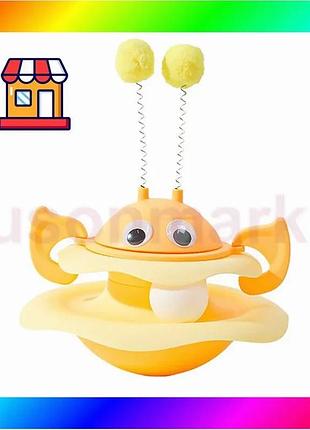 Bs игрушка taotaopets 014435 best mix для кота интелектуальная неваляшка yellow bas77/n