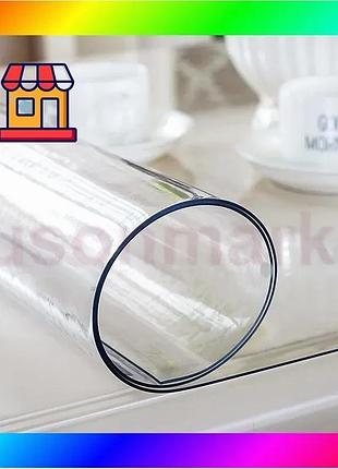 Bs мягкое стекло прозрачная best mix силиконовая скатерть на стол soft glass защита для мебели 1.4х1.0 bas77/n