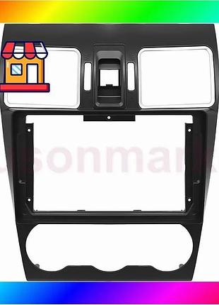 Bs переходная рамка subaru best mix forester 2013-2018 (sa 022n) 9" black bas77/n