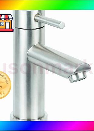 Bs смеситель kt ø35 best mix для раковины литой на гайке ss aquatica kt-1a170p (9722001) bas77/n