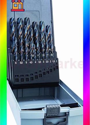 Bs набор сверл по best mix металлу hss sprint master kр 25 шт, ø1-13 мм, alpen 0000812321100 bas77/n