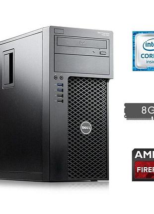 Игровой пк dell precision 3620 tower / intel core i7-6700 (4 (8) ядра по 3.4 - 4.0 ghz) / 8 gb ddr4 / 250 gb ssd / amd firepro