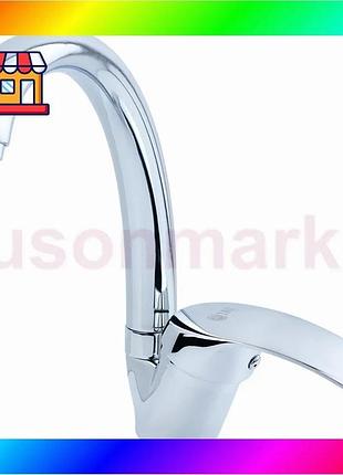 Bs смеситель s40 ø40 best mix для кухни гусак ухо на гайке tau sl-4b143c (9840140) bas77/n