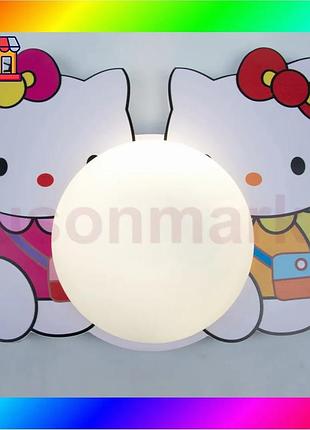 Bs світильник настінний, дитяче best mix бра sunlight hello kitty 179-1 bas77/n