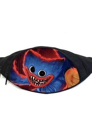 Поясная сумка бананка поппи плейтайм (poppy playtime 013) gear bag черная