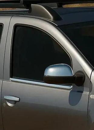 Хром на дзеркала варіант 2 (2шт) renault duster 2008-2018/logan/sandero вузькі (tan24)