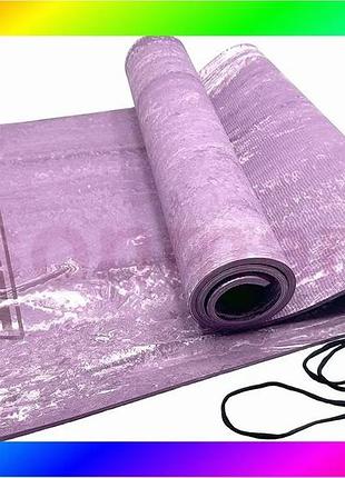 Bs коврик для йоги best mix и фитнеса easyfit per premium mat 8 мм фиолетовый bas77/n