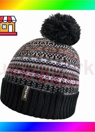 Bs водонепроницаемая шапка dexshell best mix beanie fair isle разноцветная бордовый (s-m) bas77/n