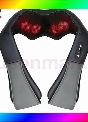 Bs масажер для шиї best mix easyfit shiatsu (роликовий шиацу-масаж плечей і тіла) bas77/n