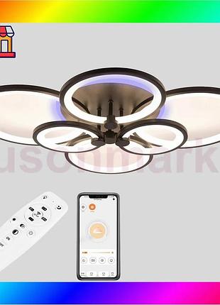 Bs потолочная led люстра, best mix светодиодный светильник sunlight черный 5332/2+2+2 r bas77/n