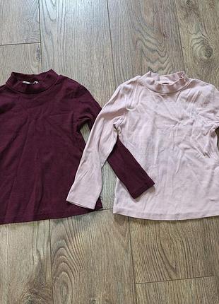 Бавовняні реглани на дівчинку h&m (98/104, 2-4 роки)