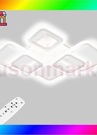 Bs потолочная led люстра, best mix светодиодный светильник sunlight белый 6325/2+2+2s bas77/n