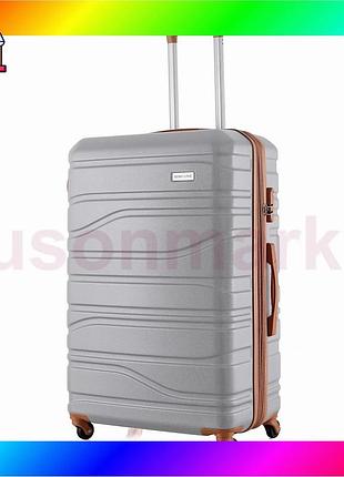Bs чемодан semi line best mix 28" (l) light grey (t5715-3) bas77/n