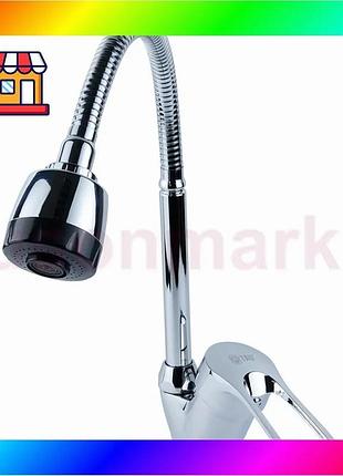 Bs смеситель s43 ø40 best mix для кухни гусак гофрированный на гайке tau sm-4b644c (9843150) bas77/n