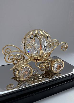 Фигурка с камнями swarovski карета 12 см 160767