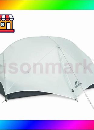 Bs намет двомісний легкий best mix naturehike mongar cnk2550ws016 15d сірий bas77/n
