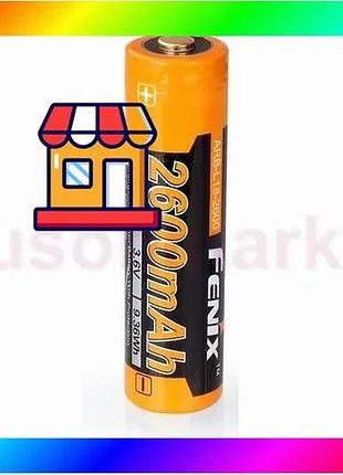 Bs аккумулятор 18650 fenix best mix 2600 mah li-ion (черно-желтый) bas77/n