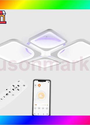 Bs потолочная led люстра, best mix светодиодный светильник sunlight белый 5631/2+2 r bas77/n